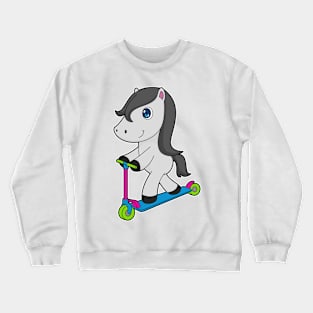 Horse Scooter Crewneck Sweatshirt